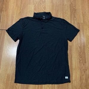 Vuori Strato Tech Polo Shirt Mens Size Medium Gray Pullover Soft Golf Tennis